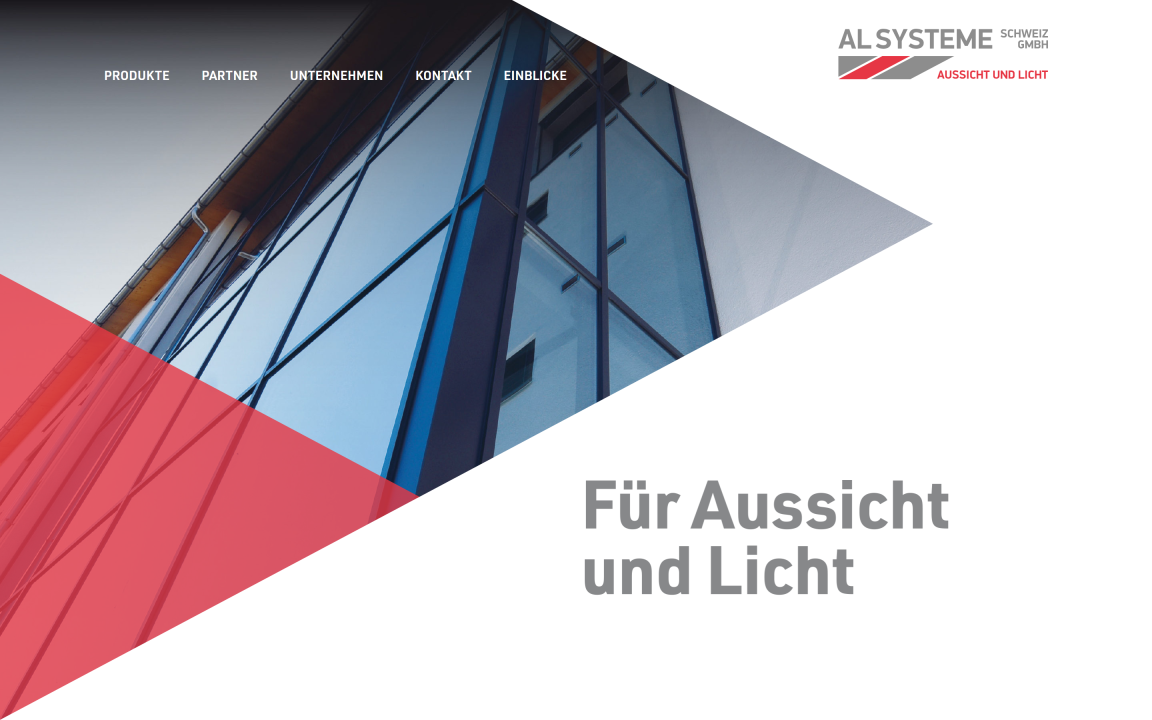 Screenshot AL Systeme SCHWEIZ GmbH Desktop Home