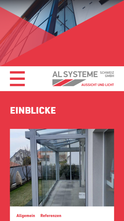 Screenshot AL Systeme SCHWEIZ GmbH Mobile Einblicke