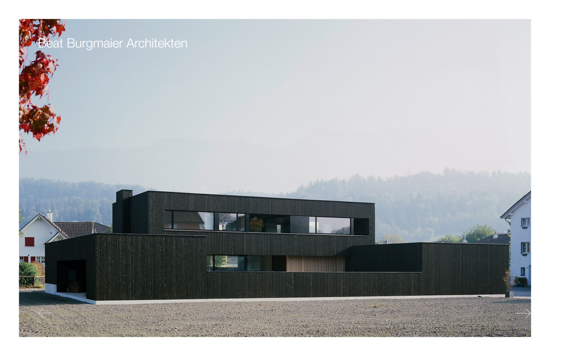 Screenshot Beat Burgmaier Architekten AG Desktop Home