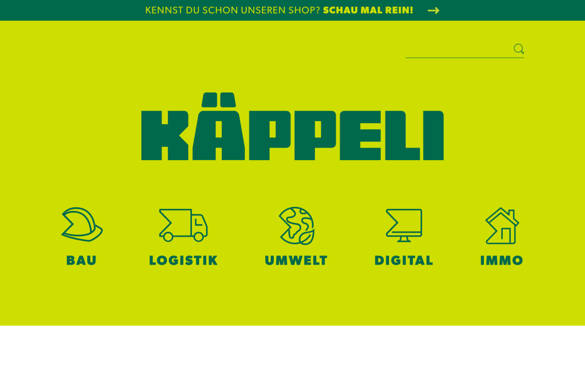 Screenshot der Startseite.