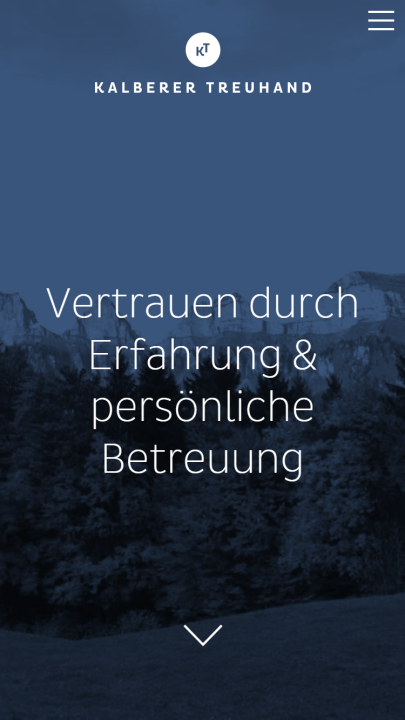 Screenshot Kalberer Treuhand AG Mobile Home