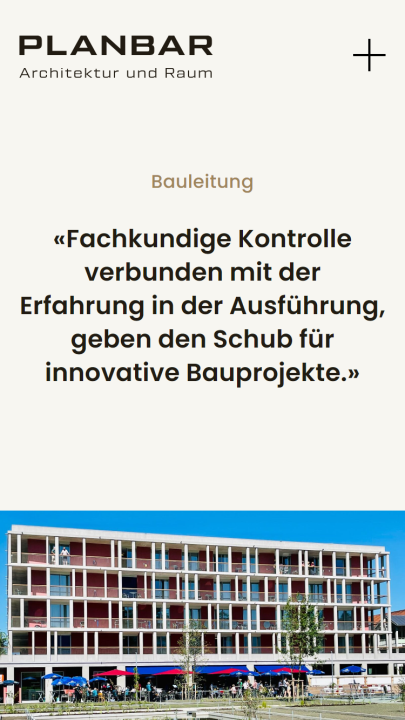 Screenshot Planbar AG Mobile Bauleitung
