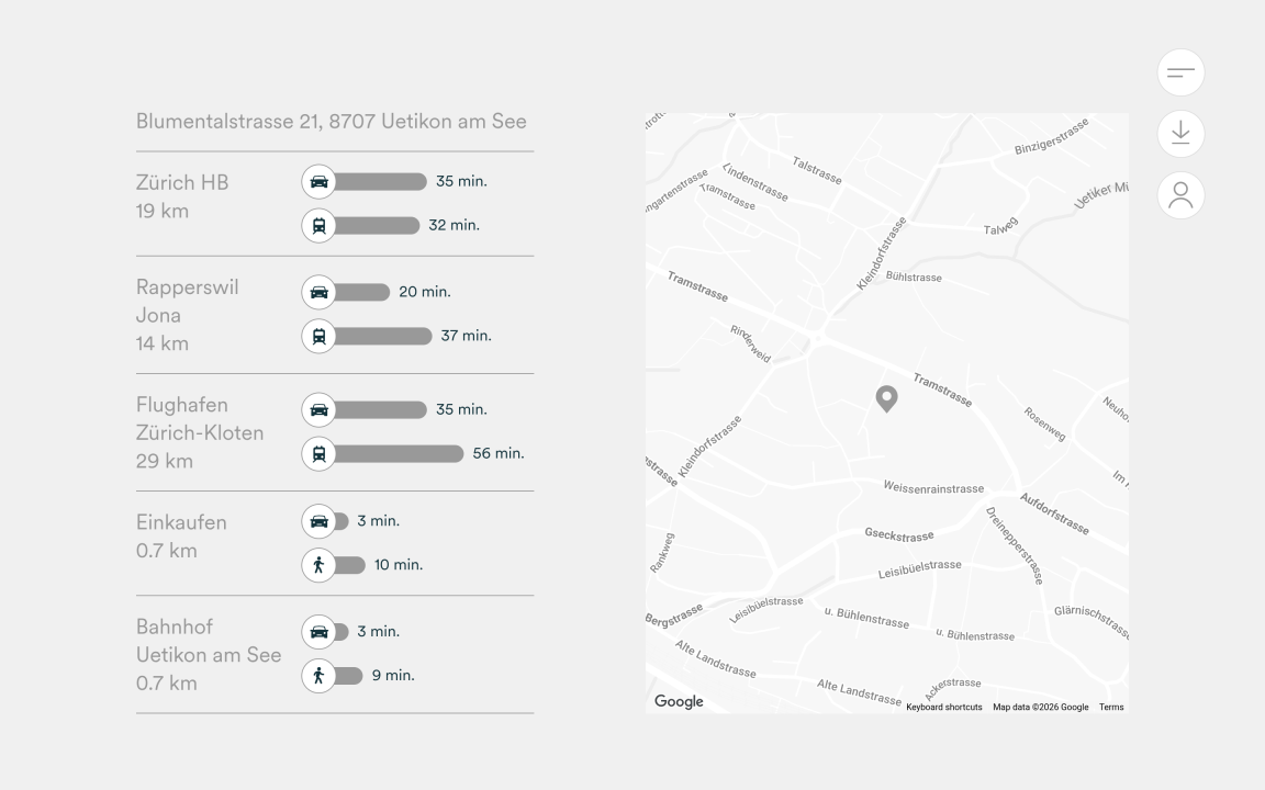 Screenshot des digitalen Dossiers.