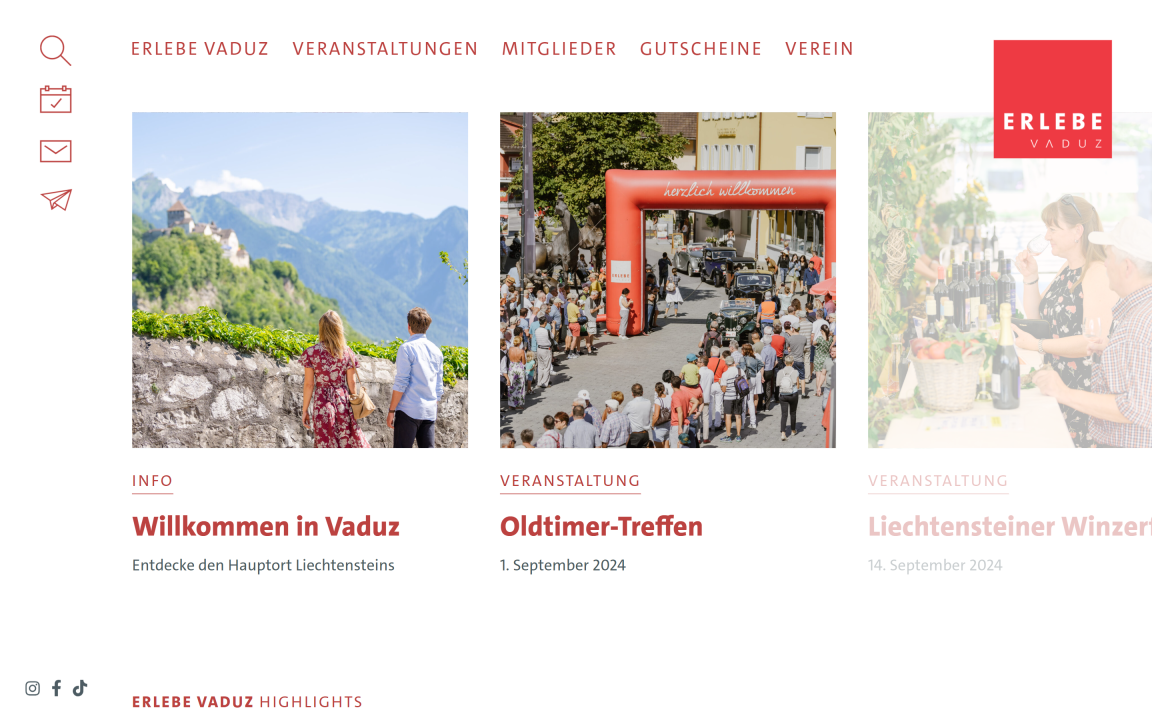 Screenshot Standortmarketing Vaduz Desktop Home